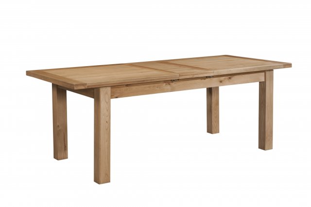 Devonshire Living Devonshire New Oak Dining Table 2 Extensions Large