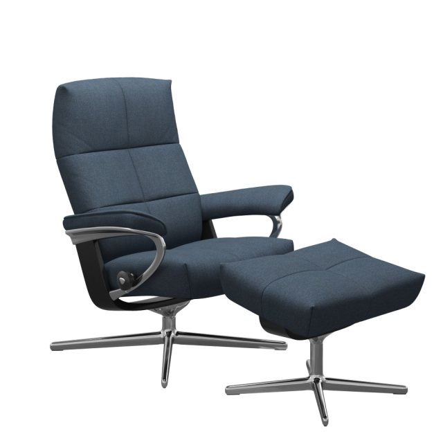 Stressless Stressless David Recliner Chair & Footstool (Cross Base)