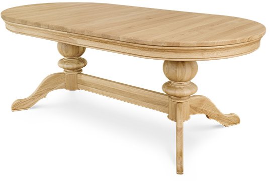 double pedestal coffee table