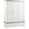 Devonshire Living Devonshire Dorset Painted Triple Wardrobe With 3 Drawers