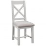 Devonshire Living Devonshire Dorset Painted Cross Back Chair With Fabric Seat