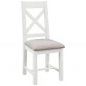 Devonshire Living Devonshire Dorset Painted Cross Back Chair With Fabric Seat