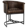 Hafren Collection Hafren Collection K Chair Collection Leather & Iron Chair CH501