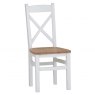 Hafren Collection Hafren Collection KEA Dining Cross Back Chair Wooden Seat