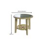 Daro Daro Dingley 50cm Round Glass Top Side Table