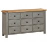 Crowther Distribution Crowther Distribution New York Oak 9 Drawer Chest