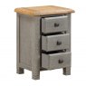 Crowther Distribution Crowther Distribution New York Oak 3 Drawer Bedside Chest