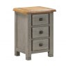 Crowther Distribution Crowther Distribution New York Oak 3 Drawer Bedside Chest