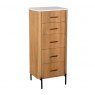 Hafren Collection Sherlock 5 Drawer Tall Chest