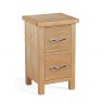 Global Home New Trinity Oak Narrow Bedside Chest