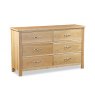 Global Home New Trinity Oak 6 Drawer Chest