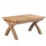 Devonshire Dorset Light Oak X Leg Extending Table