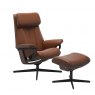 Stressless Stressless Paul Cross Base Recliner & Footstool