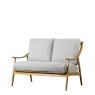Gallery Direct Reliant 2 Seater Sofa Dark Natural Linen Gallery Direct Reliant 2 Seater Sofa Dark Natural Linen